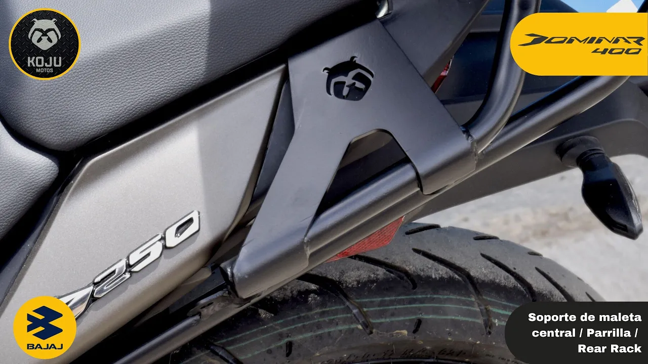 🔧🧰 DOMINAR 400/250: Soporte de maleta central / Parrilla  / Rear Rack - KOJU