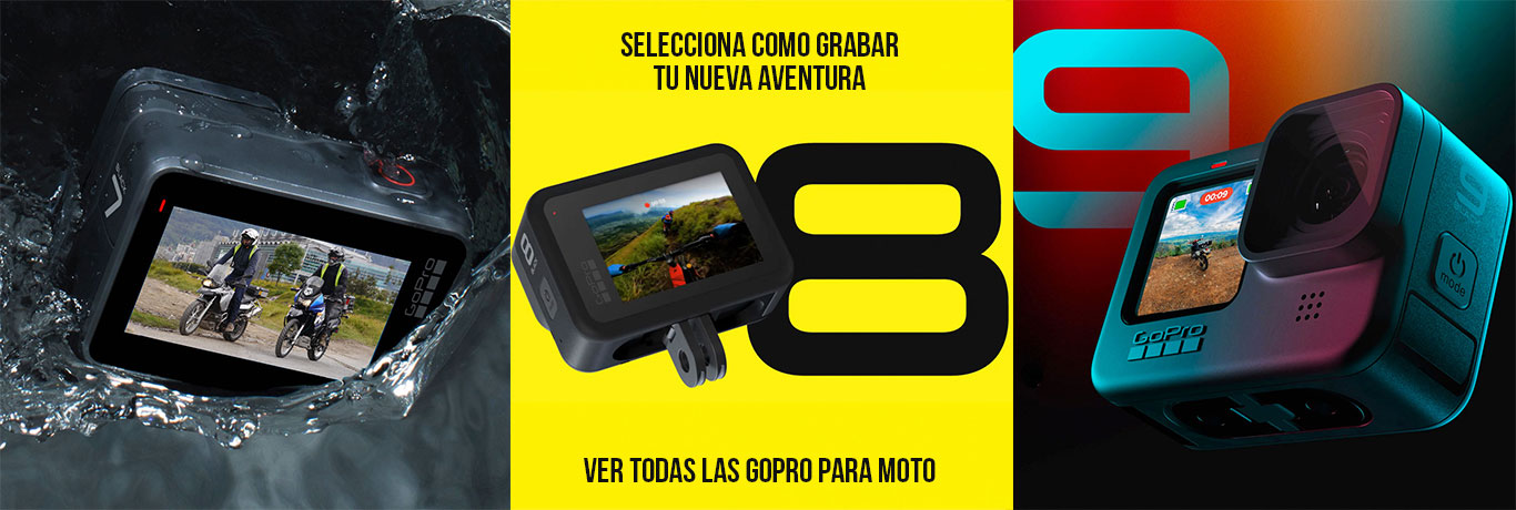Cámaras GoPro 7 8 y 9 para moto en Bogotá Colombia - Koju Motos