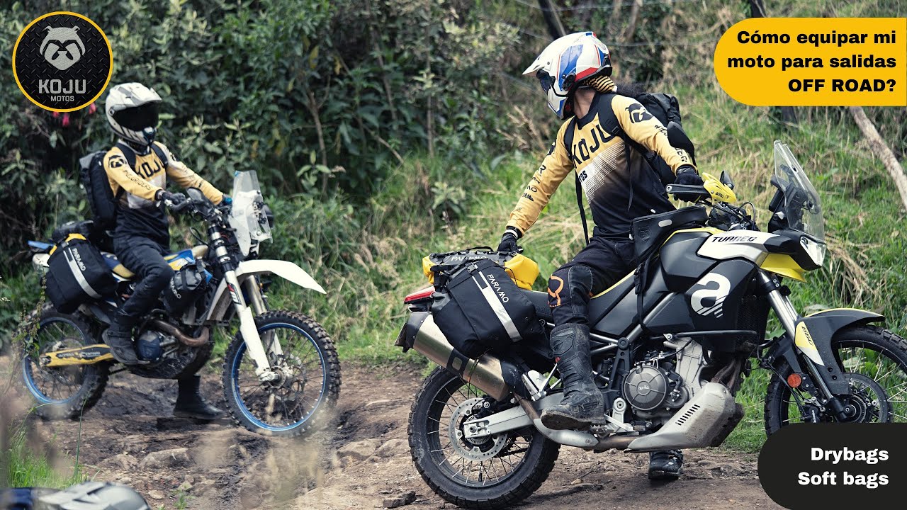 🤔 ¿Cómo equipar mi moto para salidas off road? / Equipaje blando y drybags