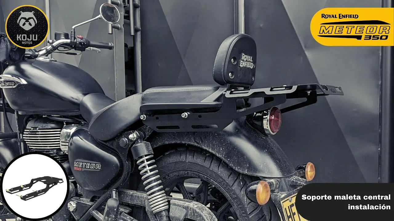 🔧🧰 Instalación Soporte maleta central / Parrilla / Rack / KOJU para Royal Enfield Meteor 350