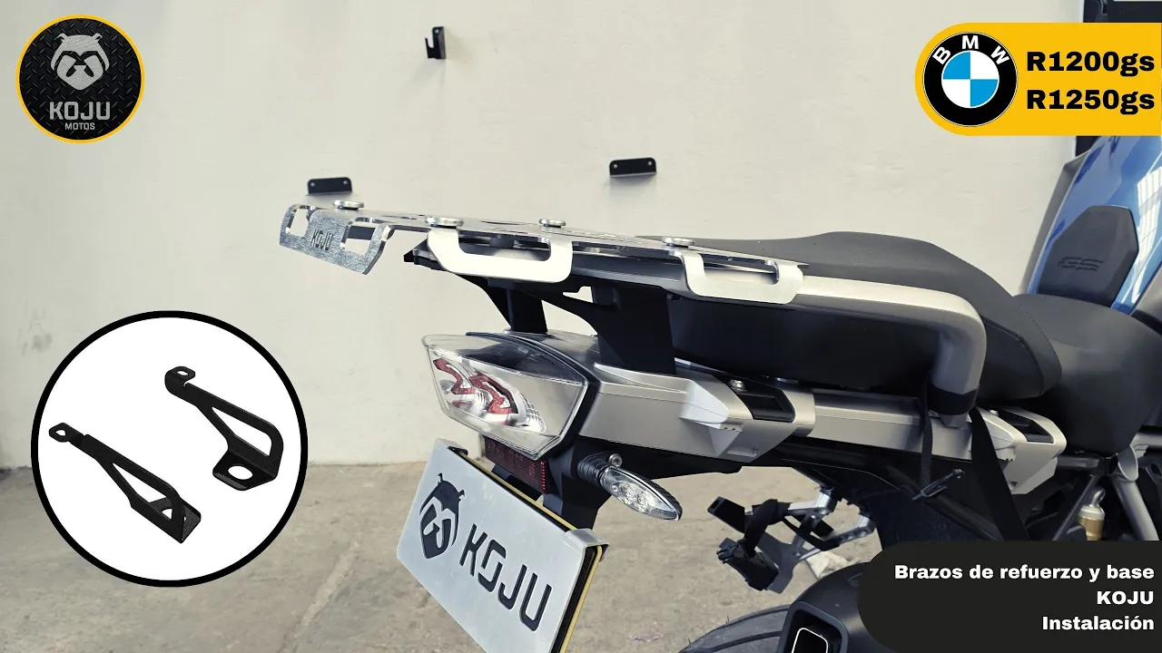 🔧🧰 Instalación de brazos de refuerzo y base KOJU para TopCase en BMW R1200GS k(50) / R1250GS
