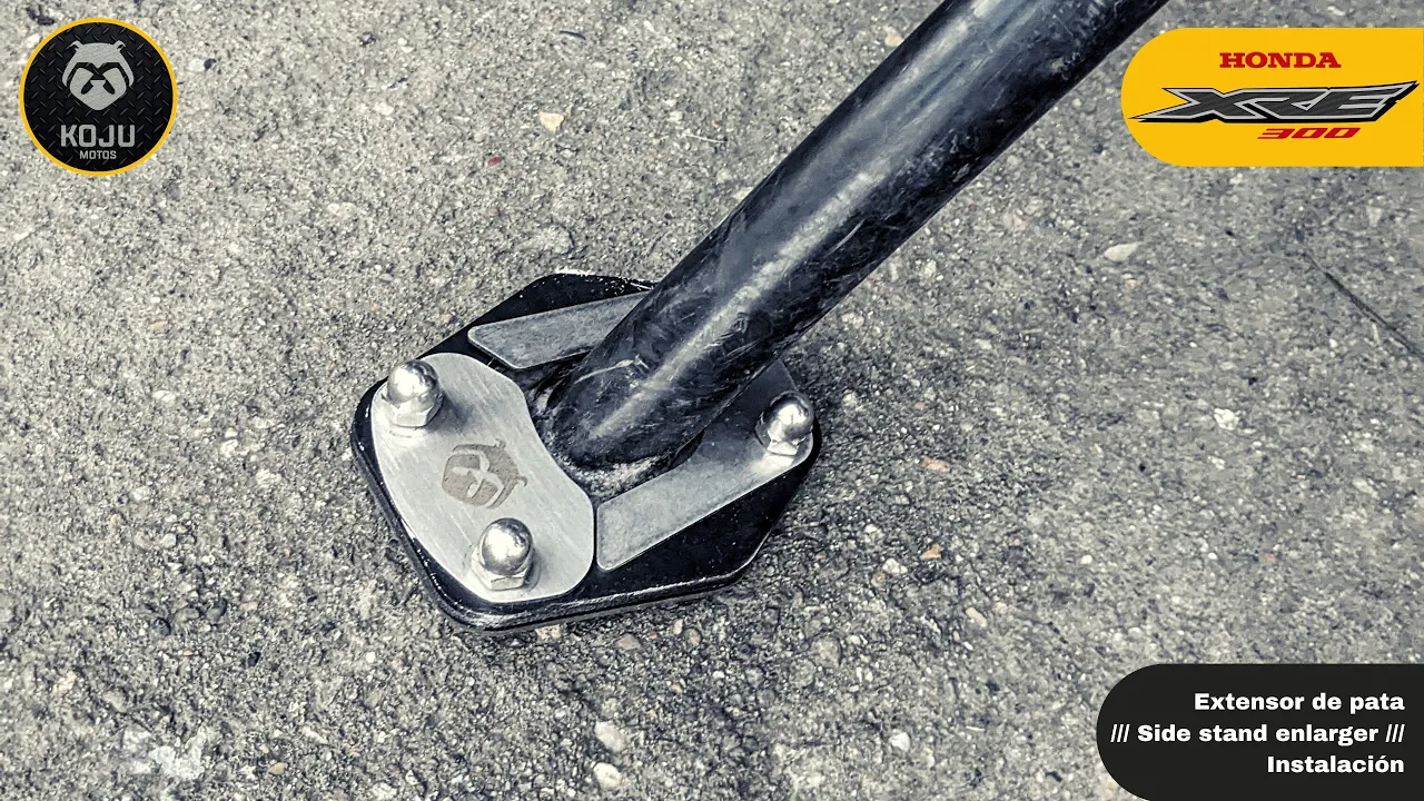 🔧🧰 Instalación extensor de pata KOJU // Honda XRE 300 // Side stand enlarger Instalation