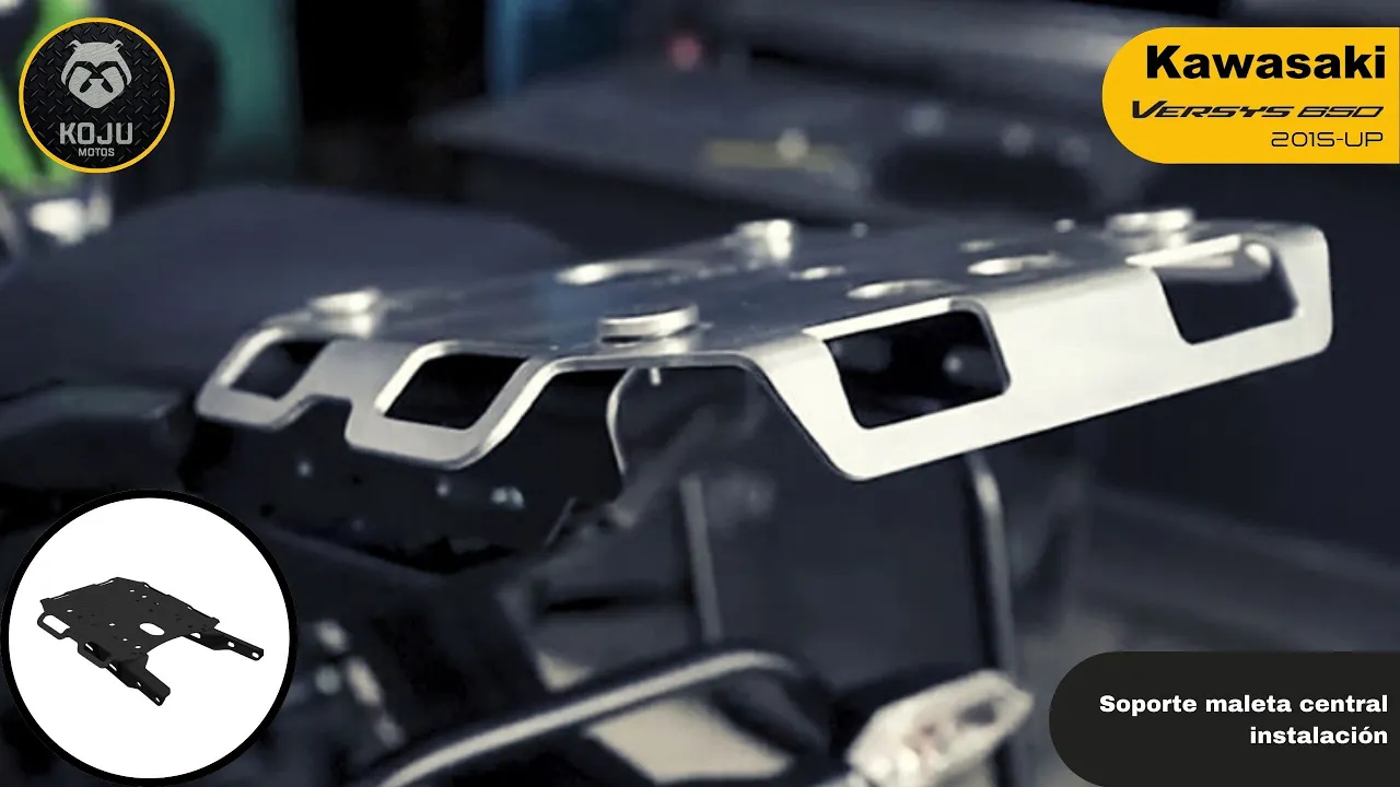 🔧🧰 Instalación y review de soporte de maleta central KOJU para Kawasaki Versys 650 (2015 - up)