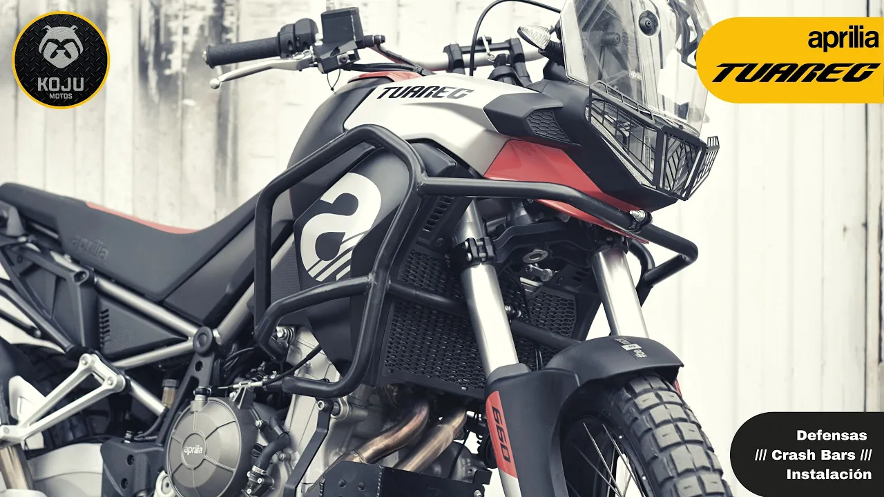 🔧🧰 Aprilia Tuareg 660 // Instalación de defensas KOJU // Crash Bars instalation