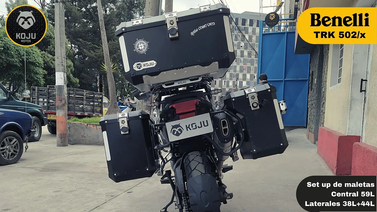 Set up touring de maletas KOJU para Benelli TRK 502 / 502x