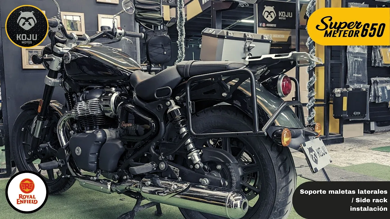 🔧🧰 Instalación Soporte de maletas laterales / Side Rack / KOJU para Royal Enfield Super Meteor 650