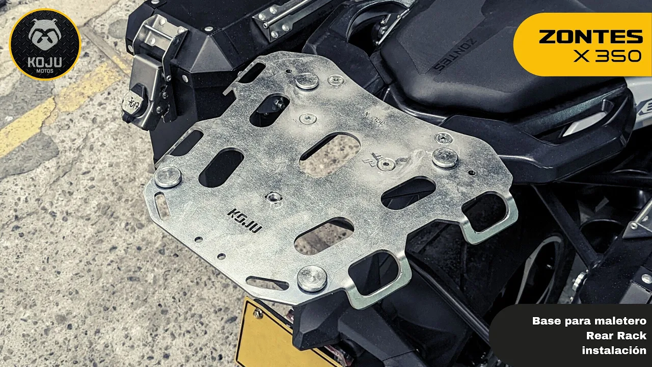🔧🧰 Zontes X 350 // Instalación de base KOJU para equipaje // Rear rack instalation