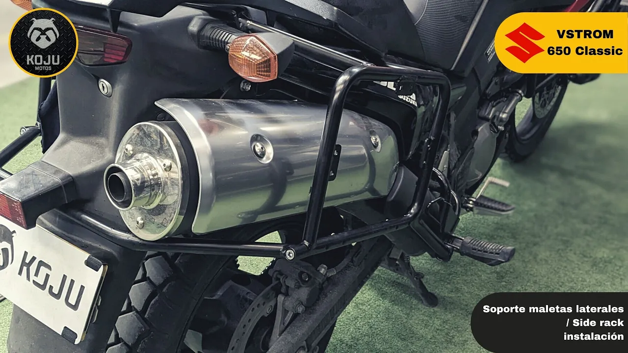 🔧🧰 Suzuki Vstrom 650 Clásica // Soporte de maletas laterales KOJU // Side rack instalation
