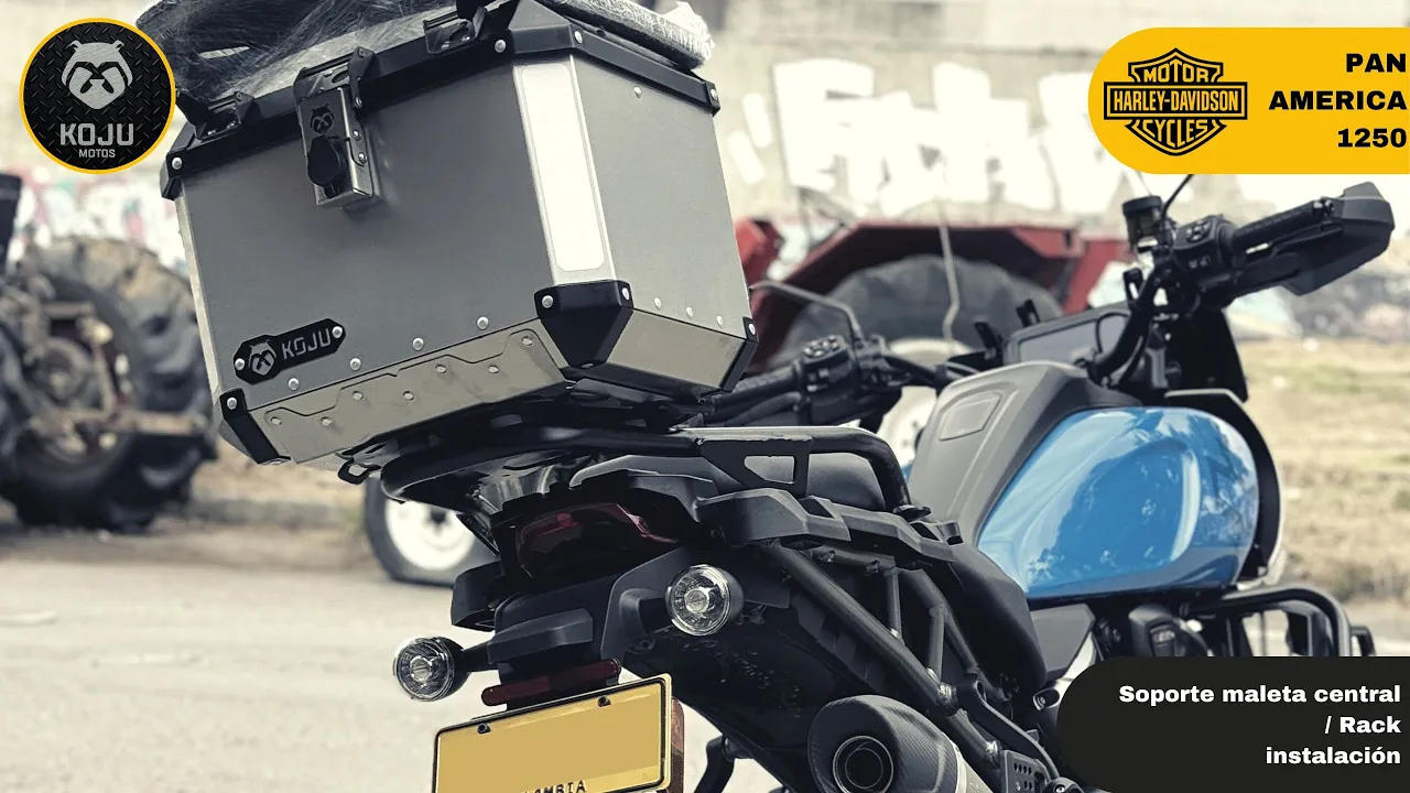 🔧🧰 Instalación de Soporte de maleta central Metálico KOJU para Harley Davidson Pan America 1250