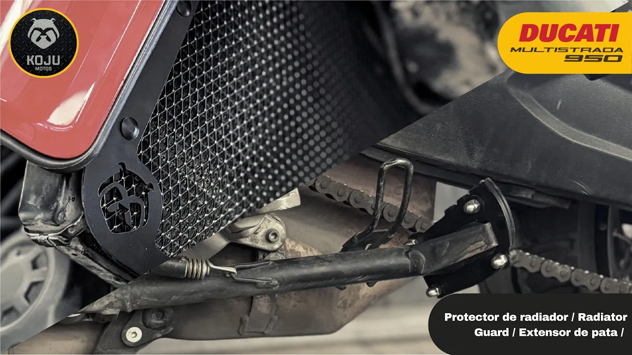 🔧🧰 Ducati Multistrada 950 - V2S: Protector de Radiador / Radiator Guard / Extensor de pata