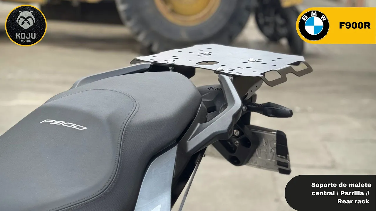 🔧🧰 BMW F900 R/XR // Instalación soporte de  maleta central KOJU // Rear Rack instalation