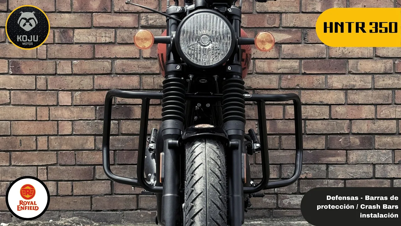 🔧🧰 Royal Enfield HNTR 350: Barras de protección / Defensas / Crash bars - KOJU