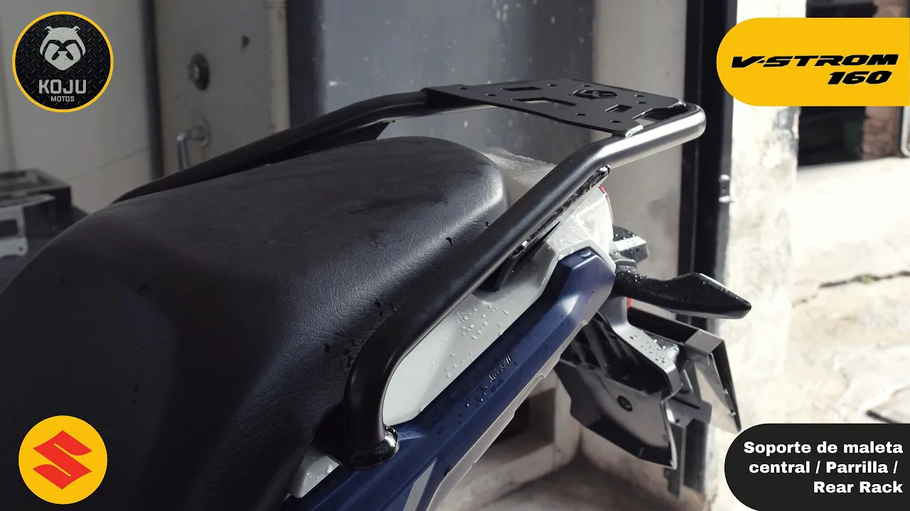 🔧🧰 Suzuki Vstrom 160: Soporte de maleta central / Parrilla  / Rear Rack - KOJU