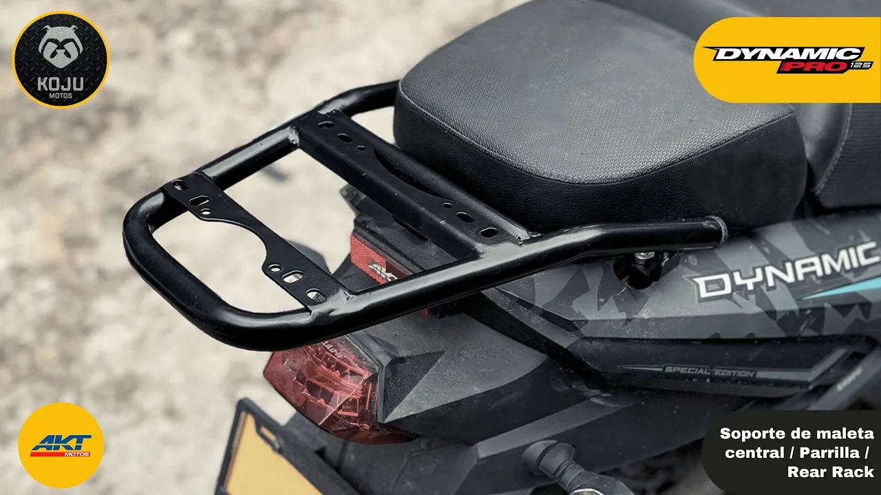 🔧🧰 AKT Dynamic 125: Soporte de maleta central / Parrilla  / Rear Rack - KOJU
