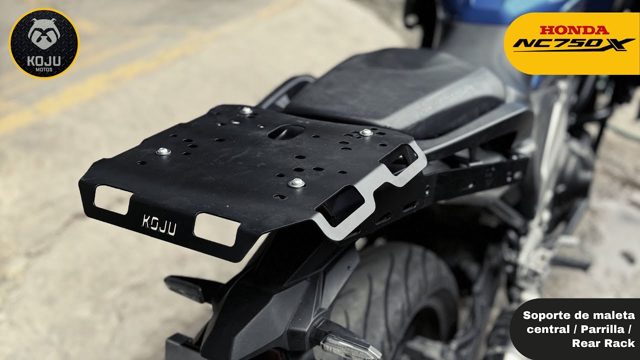 🔧🧰 Honda NC 750X: Soporte de maleta central / Parrilla  / Rear Rack - KOJU