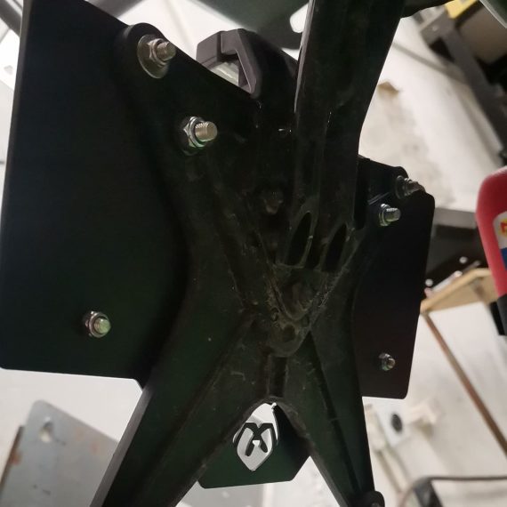 Portaplaca en aluminio para moto