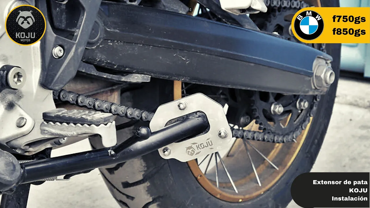 🔧🧰 Instalación de extensor de pata KOJU para BMW F750GS / F850GS