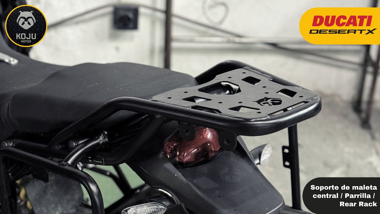 🔧🧰 Ducati Desert X: Soporte de maleta central / Parrilla  / Rear Rack - KOJU